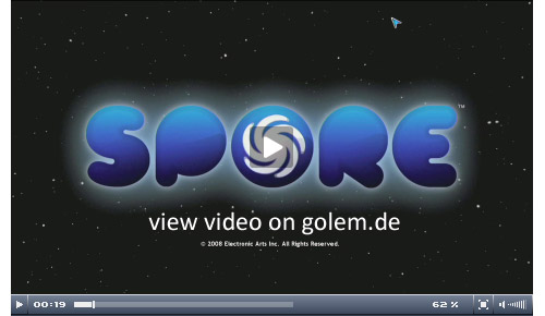 Golem testet Spore