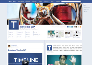 Facebook Timeline WordPress Theme