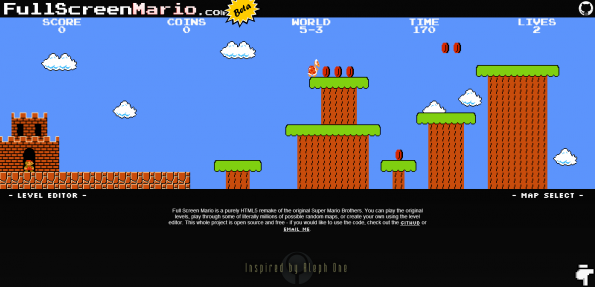Super Mario Bros. Remake HTML 5