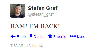 I’m back on Twitter