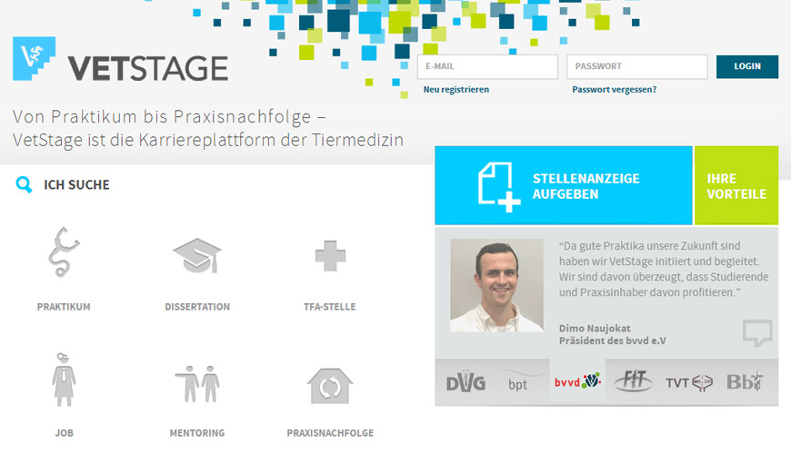 VetStage – Die Karriereplattform der Tiermedizin